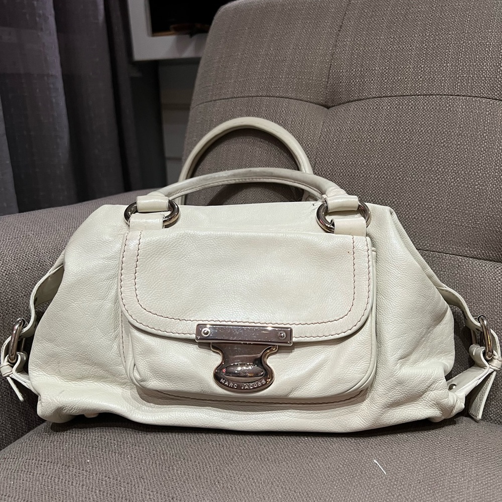Marc Jacobs soft satchel, oyster color use bag